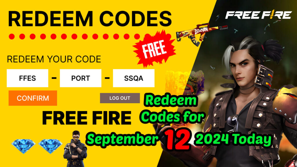 Free Fire Redeem Codes for September 12 2024 Today