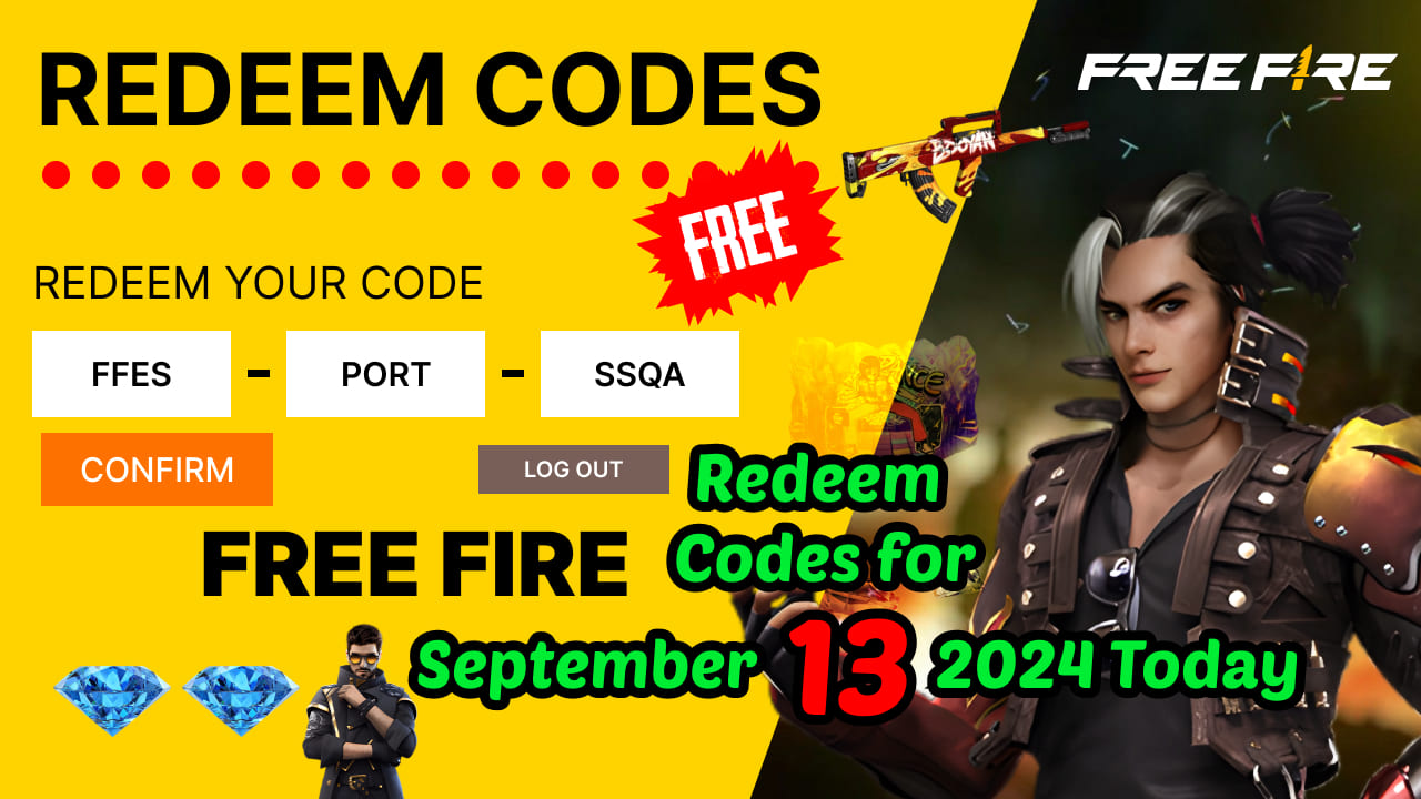 Free Fire Redeem Codes for September 13 2024 Today